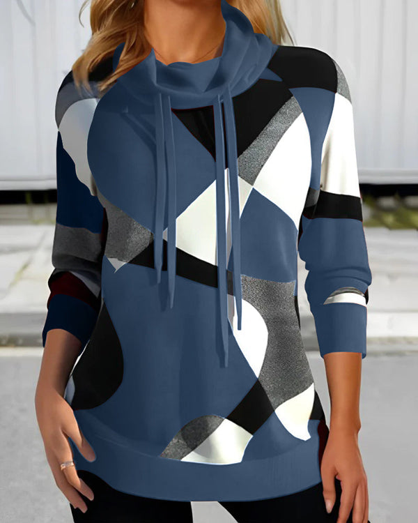 Women's color block hoodie