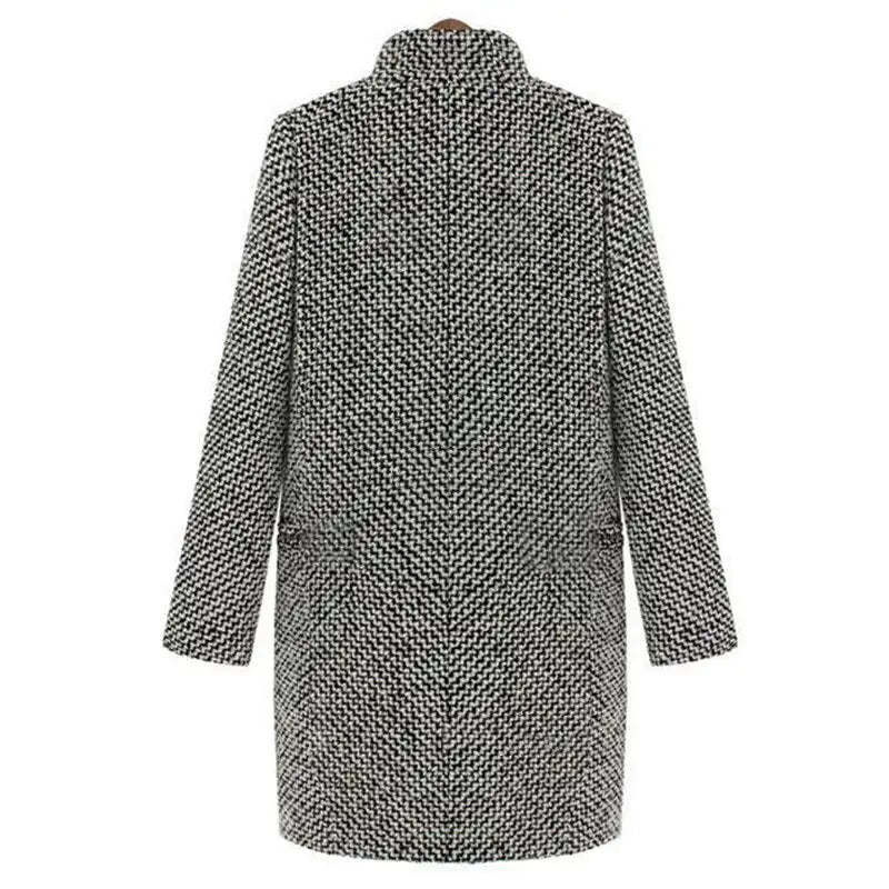 Elegant women's wool coat