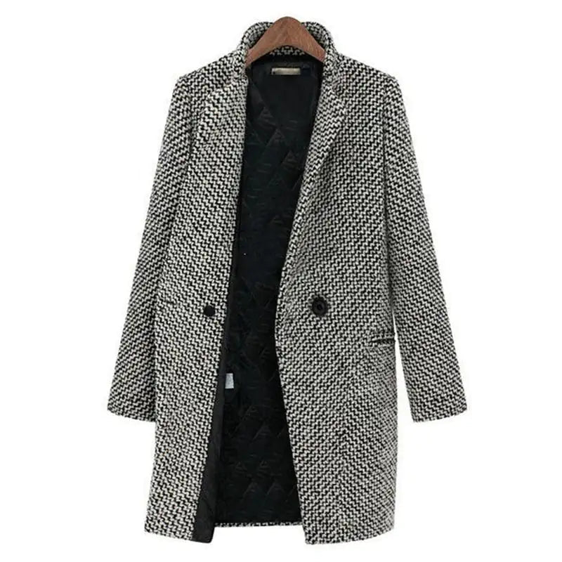 Elegant women's wool coat