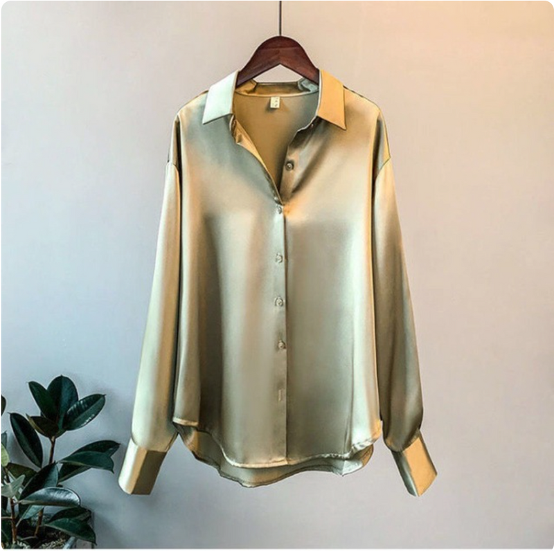 Women's satin shirt