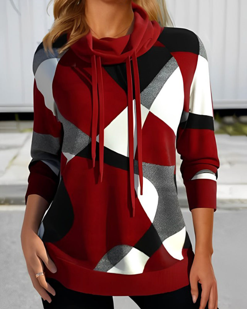 Women's color block hoodie